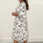 Women’s Elegant V-Neck Dresses with Botanical Prints✈️ Free Shipping