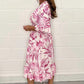 Women’s Elegant V-Neck Dresses with Botanical Prints✈️ Free Shipping