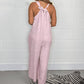 🎁2024 Big Sale🌸V-Neck Sleeveless Wide Leg Long Pants Jumpsuit