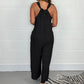🎁2024 Big Sale🌸V-Neck Sleeveless Wide Leg Long Pants Jumpsuit