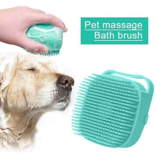 🧼🧼Bathroom 🐶Horse Dog Cat🐱  Bath Brush Massage Soft Safety Silicone Comb Accessories❤️