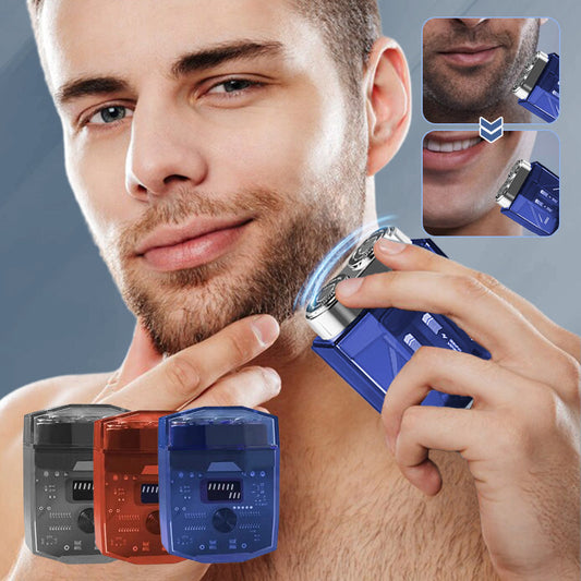 ✨2025 New Design🔥Transparent Mini Electric Shaver with Low Noise