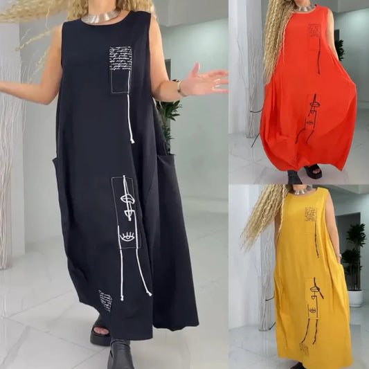 💥Limit Time 50% OFF💃Casual Sleeveless Maxi Dress for Women