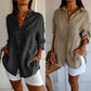 🔥HOT SALE - 49% OFF🔥Classic Pleated Textured Single-Breasted Lapel Shirt for Women