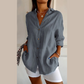 🔥HOT SALE - 49% OFF🔥Classic Pleated Textured Single-Breasted Lapel Shirt for Women