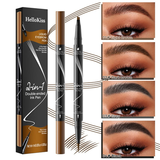 💓2-In-1 Waterproof Long-Lasting Eyebrow Pen