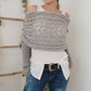 💝Gift Idea Hot sale 49% OFF🔥Women’s Knitted Cut-Out Shawl Poncho Wrap