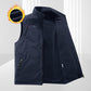 🎁Hot Sale 50% OFF⏳Men's Stand Collar Plush-lined Reversible Vest