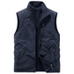 🎁Hot Sale 50% OFF⏳Men's Stand Collar Plush-lined Reversible Vest