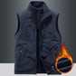 🎁Hot Sale 50% OFF⏳Men's Stand Collar Plush-lined Reversible Vest