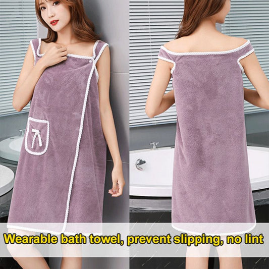 🔥HOT SALE 49% OFF 🎁Faux Coral Fleece Absorbent Bath Towel - Nice Gift💕