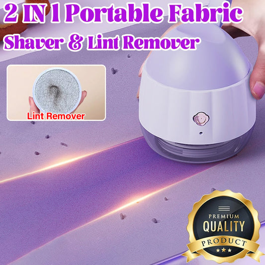 🔥Christmas Sale 49% OFF🎄2 IN 1 Portable Fabric Shaver & Lint Remover