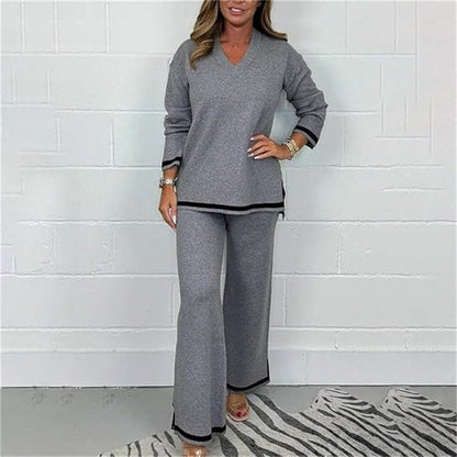 🎅Christmas Pre-sale🎁Women's 2 Piece Knit Lounge Set