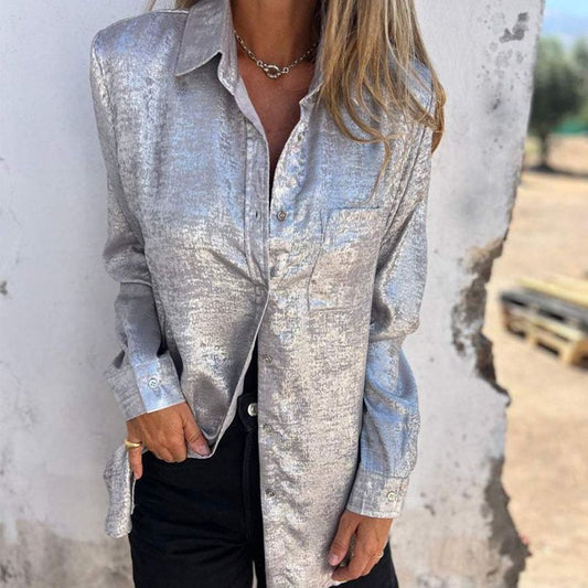 🔥Hot Sale 40% OFF✨Casual Fashionable Lapel Shirt for Women