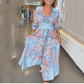 🌸 2026 Spring-Summer Trending 49% OFF💃 Elegant Long Floral Dress For Women