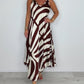 💖LAST DAY SALE 60% OFF💖Irregular Print Sleeveless Pocket Dress