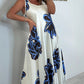 🌸Limited Sale 50% OFF🌸Women's Strap Printed V-neck Maxi Dress