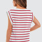 💖Last Day 50% OFF💖Women's Basic Fashion Casual Striped Sleeveless Vest T-Shirt