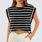 💖Last Day 50% OFF💖Women's Basic Fashion Casual Striped Sleeveless Vest T-Shirt