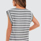 💖Last Day 50% OFF💖Women's Basic Fashion Casual Striped Sleeveless Vest T-Shirt