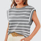 💖Last Day 50% OFF💖Women's Basic Fashion Casual Striped Sleeveless Vest T-Shirt
