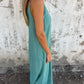 🍧Summer Hot Sale 💞Women's Casual Loose Cotton-Linen Blend Jumpsuit with Pockets and Adjustable Straps