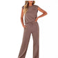 💖 Women's Casual Sleeveless Top and Drawstring Pants 2-Piece Set