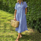 🔥LAST DAY SALE 70% OFF🔥 Striped Lapel Functional Pockets Button Down Shirt Dress