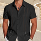 🌞2025 Summer New Arrivals 49% OFF🔥Men's Cuba Guayabera Exquisite Hollow Embroidered Button Front Shirt