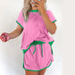 ⏰HOT SALE 50% OFF🔥Women's Casual Short Sleeve Top & Skirt Two Piece Set