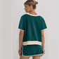 ⏰HOT SALE 50% OFF🔥Women's Casual Short Sleeve Top & Skirt Two Piece Set