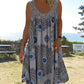 🌞2025 Summer New Arrivals🌸Women Summer O-Neck Sleeveless Print Dress