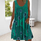 🌞2025 Summer New Arrivals🌸Women Summer O-Neck Sleeveless Print Dress
