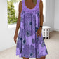 🌞2025 Summer New Arrivals🌸Women Summer O-Neck Sleeveless Print Dress