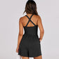 🔥LAST DAY SALE 49% OFF🔥Women's Casual Criss Cross Short Jumpsuit
