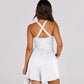 🔥LAST DAY SALE 49% OFF🔥Women's Casual Criss Cross Short Jumpsuit
