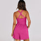 🔥LAST DAY SALE 49% OFF🔥Women's Casual Criss Cross Short Jumpsuit