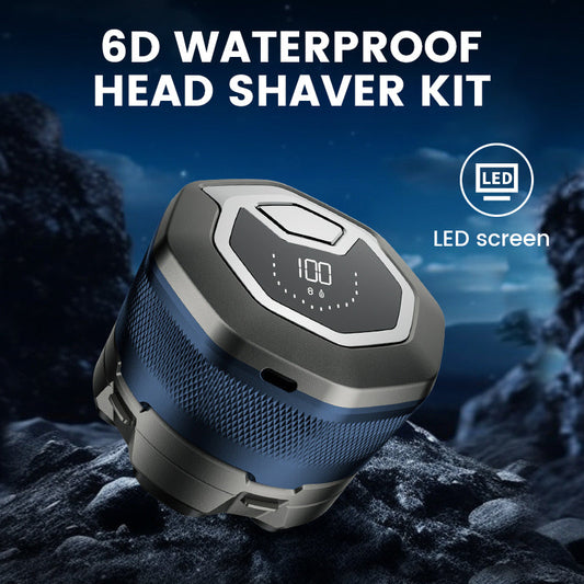 🔥2025 Hot Sale 50% OFF🔥6D Waterproof Head Shaver Set