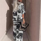 🔥Summer Big Sale 50% OFF🌟Women's Casual Printed V-Neck Top and Long Pants Set