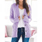 💐Autumn Big Sale-50% Off💕Women's Fall Casual Long Sleeve Button Down Open Front Cable Knit Cardigan