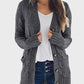 💐Autumn Big Sale-50% Off💕Women's Fall Casual Long Sleeve Button Down Open Front Cable Knit Cardigan