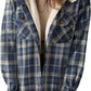 🔥Hot Sale 50% OFF⏰Women's Thickened Flannel Long Sleeve Plaid Jacket Coat with Hood
