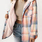 🔥Hot Sale 50% OFF⏰Women's Thickened Flannel Long Sleeve Plaid Jacket Coat with Hood