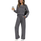 🔥LAST DAY SALE 70% OFF👍✨Women's Crew Neck Top & Drawstring Pants Set