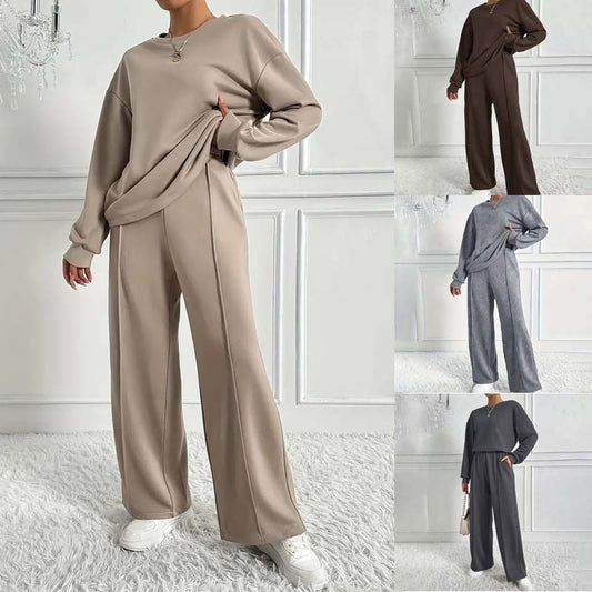🔥Hot Sale 60% OFF-Women's Cozy Long-Sleeve Top & Pants Set