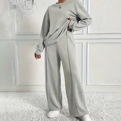 🔥Hot Sale 60% OFF-Women's Cozy Long-Sleeve Top & Pants Set