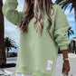 🔥2025 HOT SALE🔥Long Sleeve Pullover Zipper Slit Casual Sweatshirt Dress