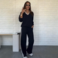 💫 Flash Sale: Save 60% Now🍂 Women's Long Sleeve Lapel Top & Pants Set – Perfect for Both Work and Leisure