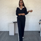 💫 Flash Sale: Save 60% Now🍂 Women's Long Sleeve Lapel Top & Pants Set – Perfect for Both Work and Leisure