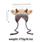 🎅Surprise price: £10.99 only!🎄🦌Handmade Knitted Christmas Antler 2-in-1 (Hat/Handbag)🧶